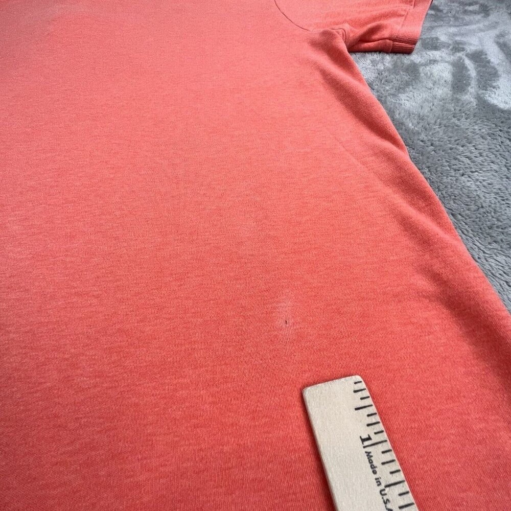 VTG Polo Ralph Lauren Men's M Salmon Orange Short Sleeve Shirt Casual Golf Wear - Picture 6 of 10